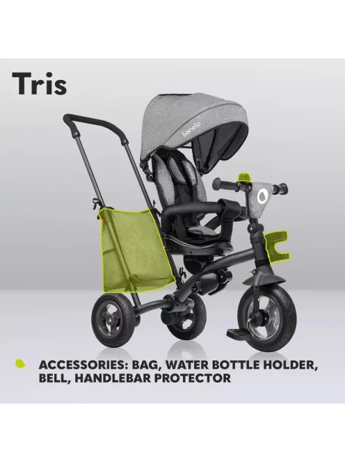 Lionelo Tris 2 az 1-ben tricikli-szürke, OUTLET termék