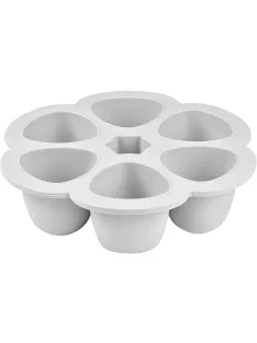   BÉABA Prémium minőségű szilikonos ételtartó - szürke, 6x90 ml, OUTLET termék