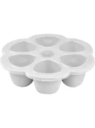 BÉABA Prémium minőségű szilikonos ételtartó - szürke, 6x90 ml, OUTLET termék