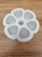 BÉABA Prémium minőségű szilikonos ételtartó - szürke, 6x90 ml, OUTLET termék