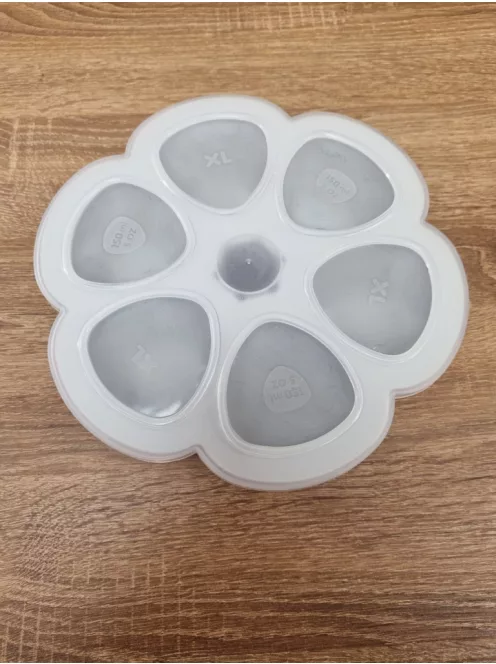 BÉABA Prémium minőségű szilikonos ételtartó - szürke, 6x90 ml, OUTLET termék