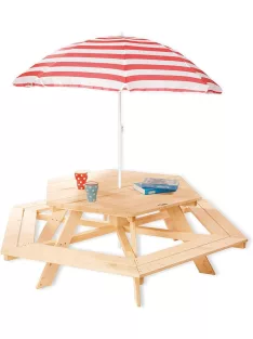   Pinolino Nicki fa körasztal paddal- 6 főnek, OUTLET termék