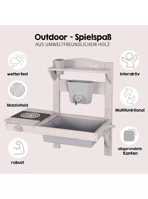 Roba Kültéri felakasztható fa sárkonyha, OUTLET termék