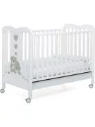 Foppapedretti Tenerorso 131x73cm-es fa kiságy állítható oldalakkal, OUTLET termék