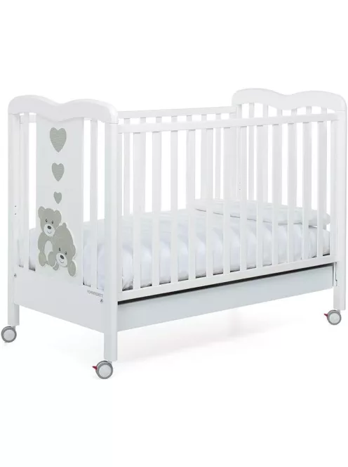 Foppapedretti Tenerorso 131x73cm-es fa kiságy állítható oldalakkal, OUTLET termék