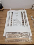 Foppapedretti Tenerorso 131x73cm-es fa kiságy állítható oldalakkal, OUTLET termék