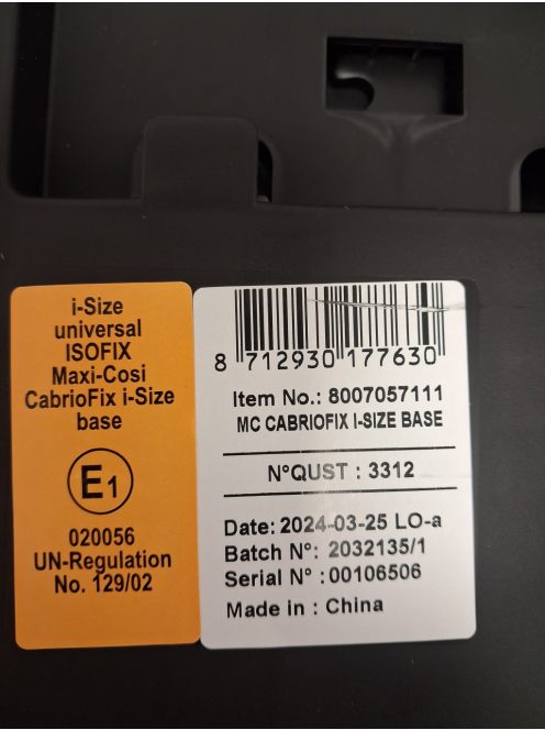 Maxi-Cosi CabrioFix i-Size ISOFIX bázistalp-OUTLET termék