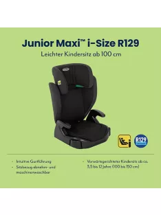   Graco Junior Maxi i-size gyerekülés-midnight, OUTLET termék