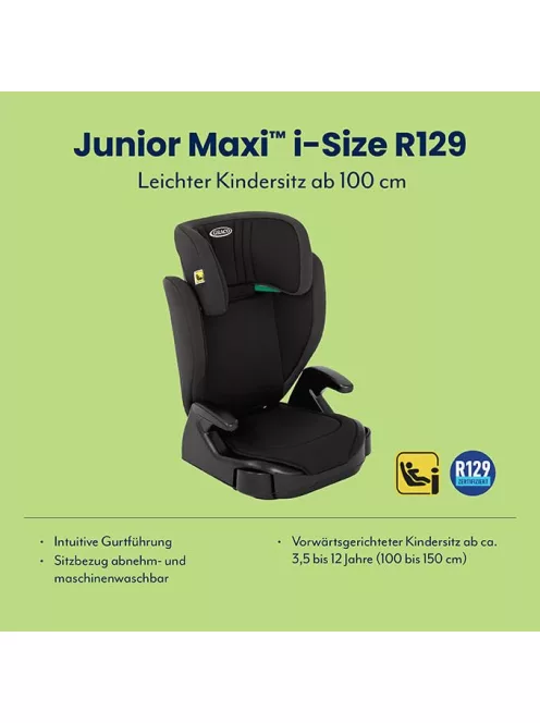 Graco Junior Maxi i-size gyerekülés-midnight, OUTLET termék