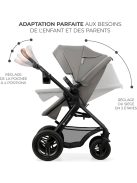 Kinderkraft Moov 2 AIR 3in1 multifunkciós Babakocsi Mink Pro i-Size hordozóval. OUTLET termék