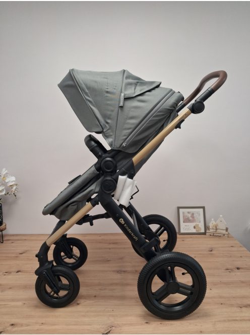 Kinderkraft Moov 2 AIR 3in1 multifunkciós Babakocsi Mink Pro i-Size hordozóval. OUTLET termék