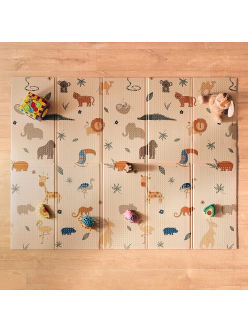 Nuby 2 oldalú szivacs játszószőnyeg 200x150x1cm, OUTLET termék
