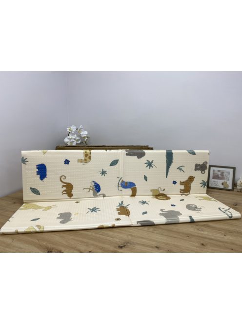 Nuby 2 oldalú szivacs játszószőnyeg 200x150x1cm, OUTLET termék