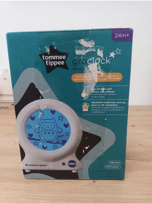 Tommee Tippee alvástréner ébresztőóra és éjjeli fény, OUTLET termék