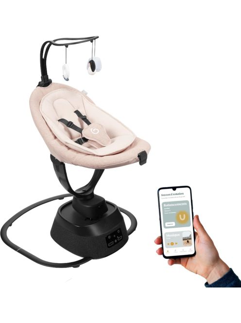 Babymoov Swoon Evolution Connect Mocca elektromos pihenőszék, OUTLET termék