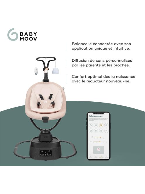 Babymoov Swoon Evolution Connect Mocca elektromos pihenőszék, OUTLET termék