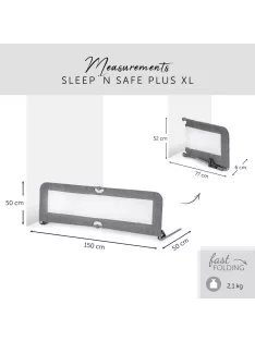 Hauck Sleep N Safe Plus XL ágyvédő rács- OUTLET termék