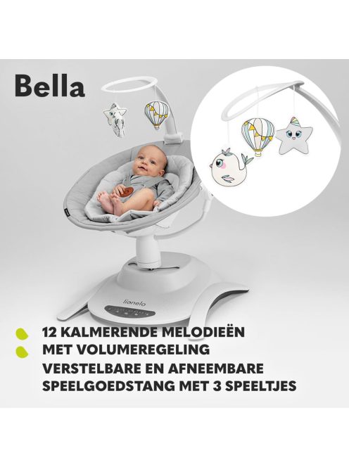 Lionelo Bella 360° elektromos pihenőszék, OUTLET termék