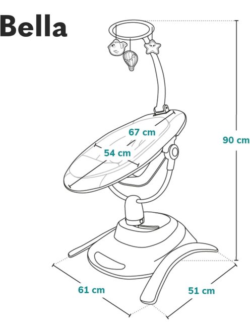 Lionelo Bella 360° elektromos pihenőszék, OUTLET termék