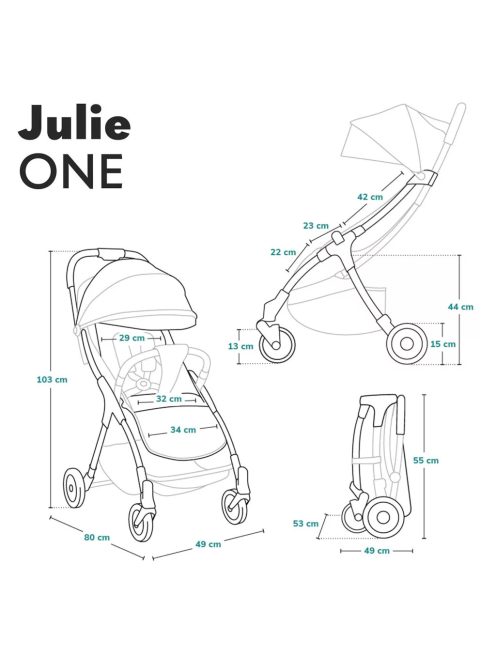  LIONELO Julie One babakocsi 22 kg-ig- Outlet termék