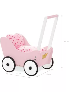Pinolino Princess Lea fa babakocsi pink, OUTLET termék