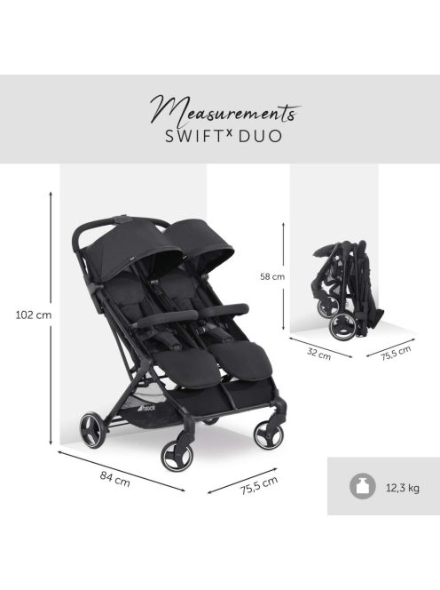 Hauck Swift X Duo ikerbabakocsi, OUTLET termék