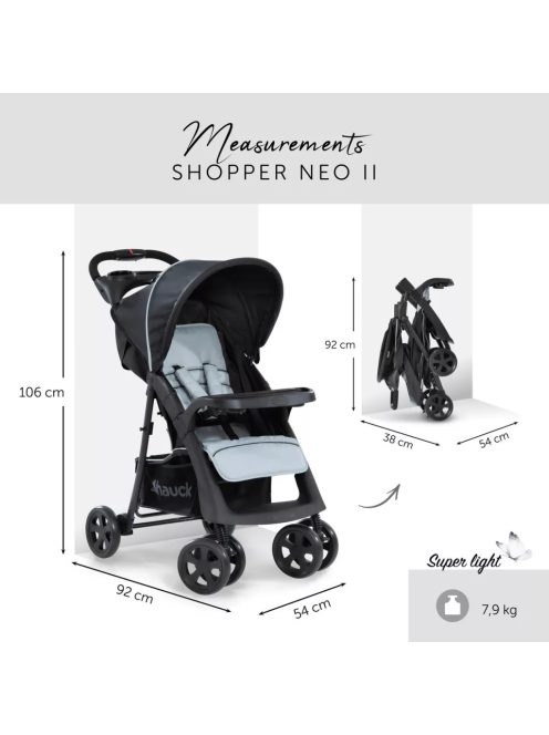 Hauck Shopper Neo II babakocsi, OUTLET termék
