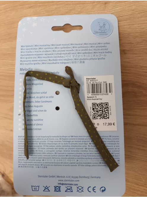 Sterntaler felhúzható plüss elefánt, OUTLET termék