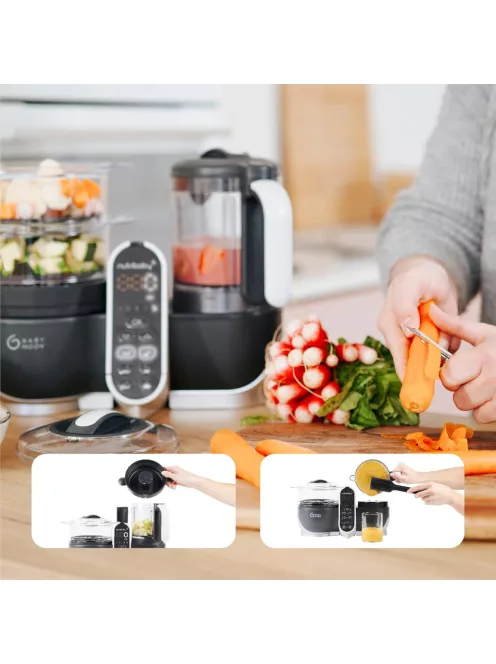 Babymoov Nutribaby Plus turmix és páróló bébiétel-készítő - szürke, OUTLET termék