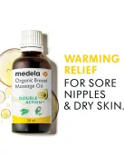 Medela Organic Mellmasszázs Olaj Szoptató Anyáknak, OUTLET termék