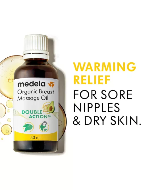 Medela Organic Mellmasszázs Olaj Szoptató Anyáknak, OUTLET termék