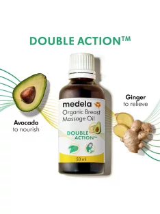  Medela Organic Mellmasszázs Olaj Szoptató Anyáknak, OUTLET termék