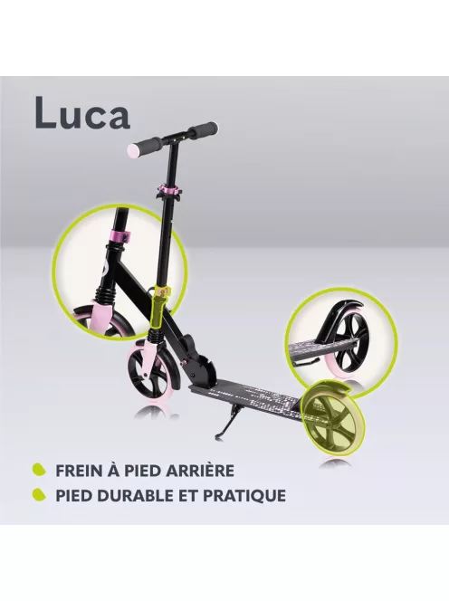 Lionelo Luca roller 100kg-ig fekete-rózsaszín, OUTLET termék 