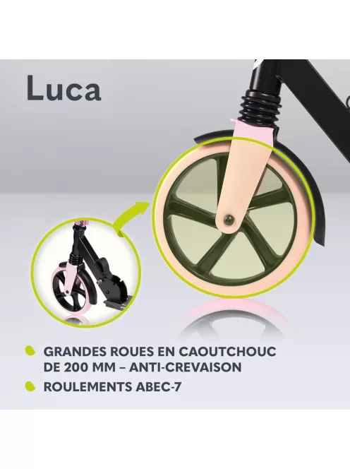 Lionelo Luca roller 100kg-ig fekete-rózsaszín, OUTLET termék 