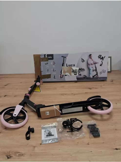 Lionelo Luca roller 100kg-ig fekete-rózsaszín, OUTLET termék 