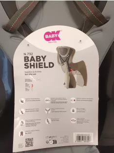   Okbaby Baby Shield hátsó kerékpáros gyerekülés, OUTLET termék