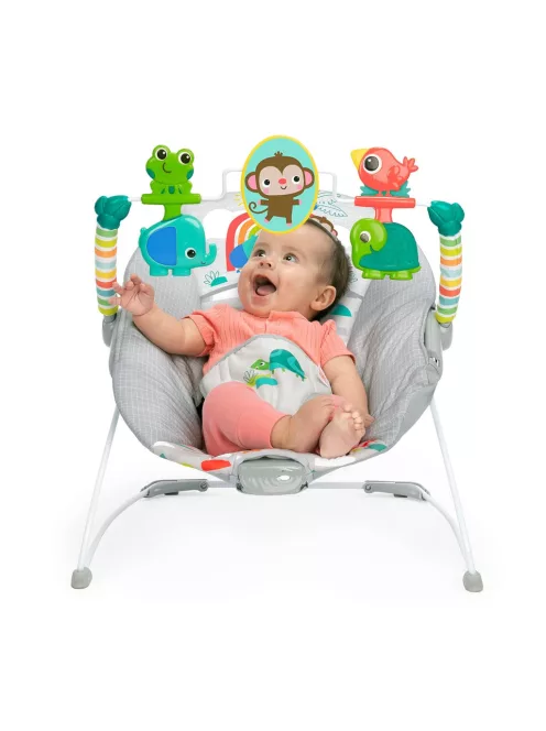 Bright Starts Playful Paradise rezgő pihenőszék játékokkal ,OUTLET termék
