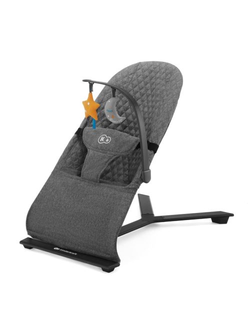 Kinderkraft MIMI pihenőszék 2 játékkal - szürke, OUTLET termék