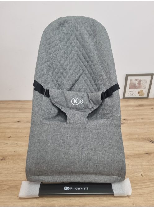 Kinderkraft MIMI pihenőszék 2 játékkal - szürke, OUTLET termék
