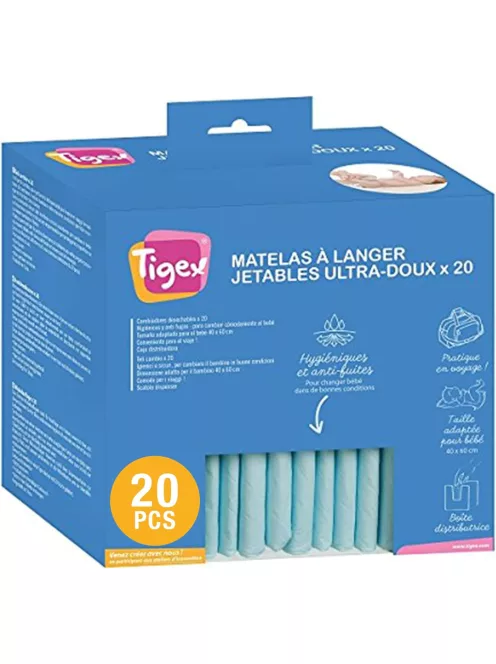 Tigex pelenkázóalátét 20 db-os, OUTLET termék