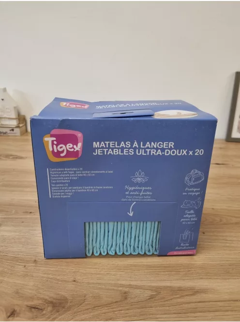 Tigex pelenkázóalátét 20 db-os, OUTLET termék