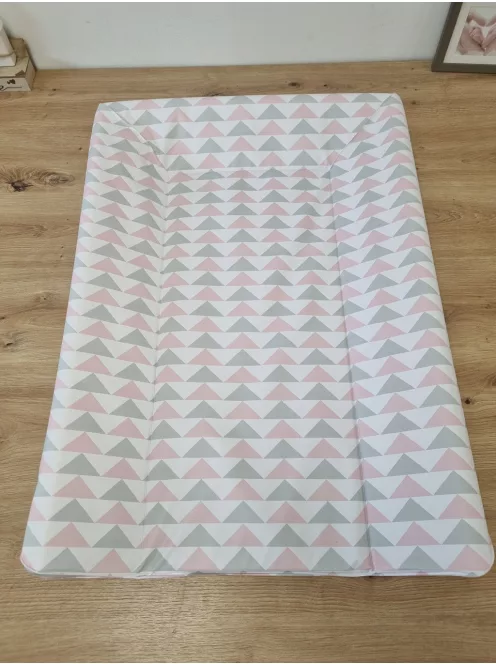 Babycalin 50x70cm-es pelenkázó lap - rózsaszín-szürke, OUTLET termék