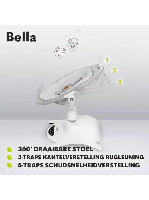 Lionelo Bella 360° elektromos pihenőszék, OUTLET termék