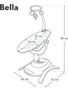 Lionelo Bella 360° elektromos pihenőszék, OUTLET termék