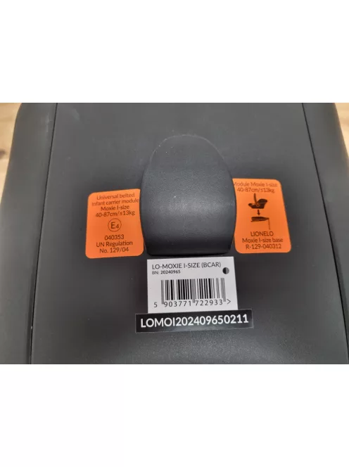 Lionelo Moxie i-Size 40.87cm babahordozó, OUTLET termék