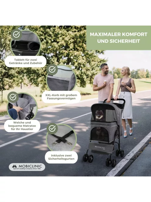 Mobiclinic Pets összecsukható kisállat kocsi, OUTLET termék