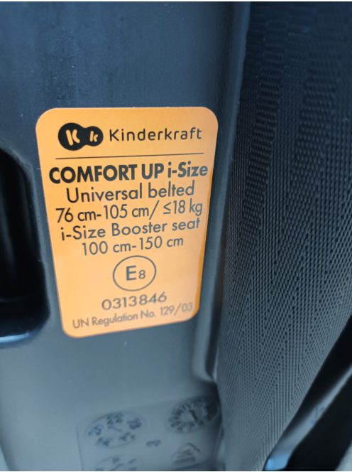 Kinderkraft COMFORT UP i-Size gyerekülés - OUTLET termék