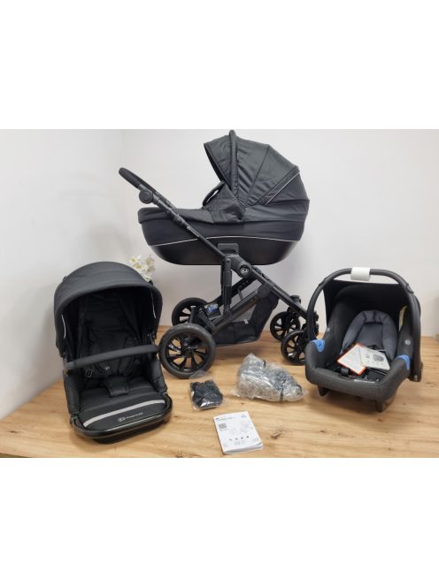 Kinderkraft Prime Lite 3 az 1-ben babakocsi szett Mink hordozóval, OUTLET termék