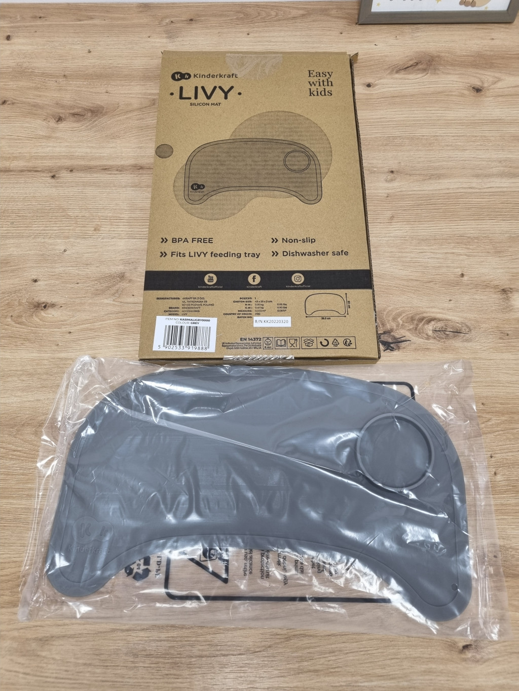 Kinderkraft Livy szilikon alátét etetőszékhez