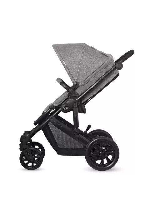 Kinderkraft Prime Lite 3 az 1-ben babakocsi Mink hordozóval-szürke, OUTLET termék